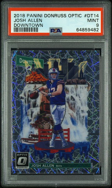 2018 Optic Josh Allen Downtown PSA 9 Rookie
