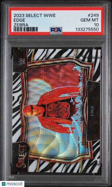 2023 Panini Select WWE Edge #249 Zebra PSA 10