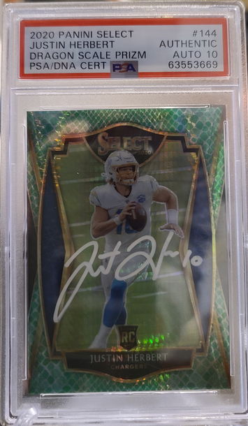 2020 Select Justin Herbert Dragon Scale 