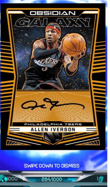 Allen Iverson Obsidian Galaxy /1000
