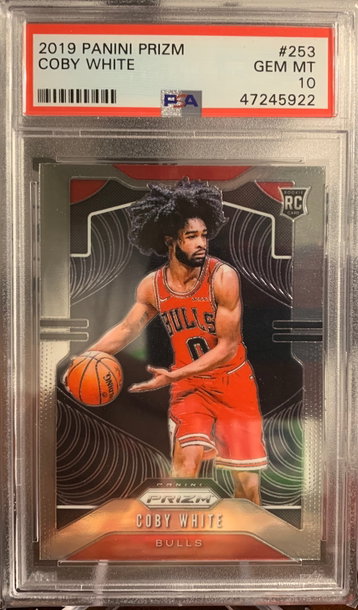 Coby White Prizm PSA 10