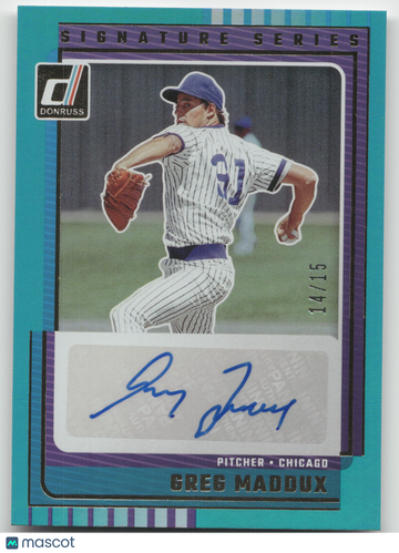 2025 Panini Donruss Signature Series Greg Maddux #SG-GMX /15