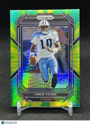2022 Prizm Football Vince Young Hyper Prizm Serial #/175 Titans #290 Panini