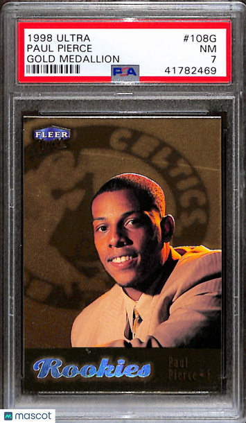 1998 Ultra Paul Pierce #108G Gold Medallion PSA 7