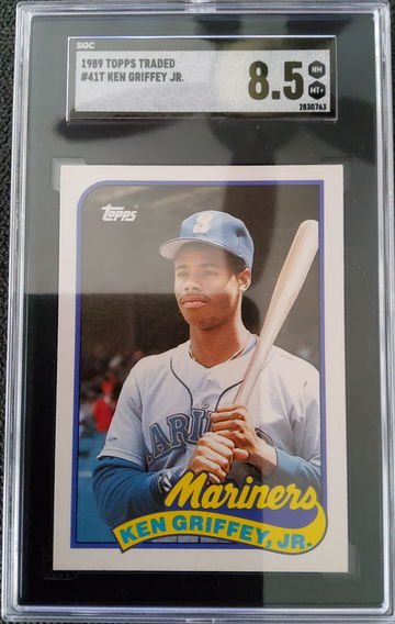 1989 Topps Traded #41T Ken Griffey Jr SGC 8.5 