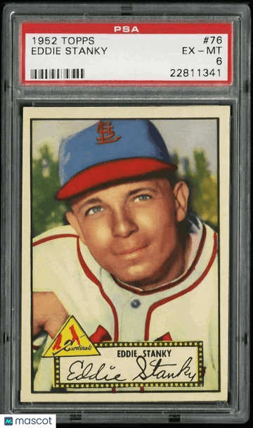 1952 Topps Eddie Stanky #76 [Base] Base Set PSA 6 Topps