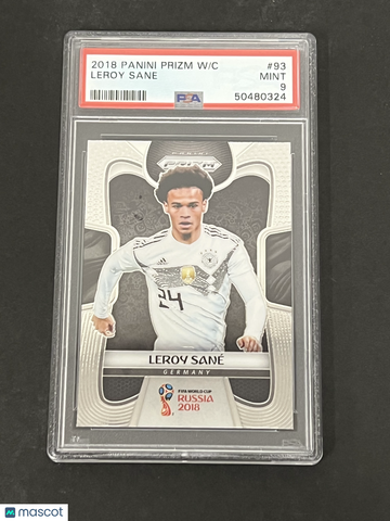 2018 Panini Prizm World Cup Leroy Sane #93 PSA 9