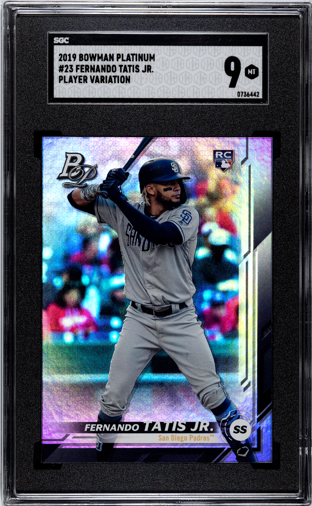 2019 Bowman Platinum Fernando Tatis JR #23 Player Var. SGC 9