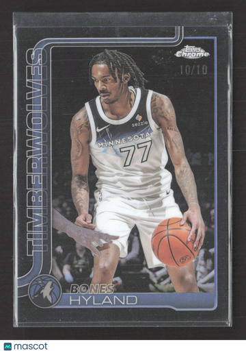 2025 Topps Chrome Bones Hyland #90 Black /10