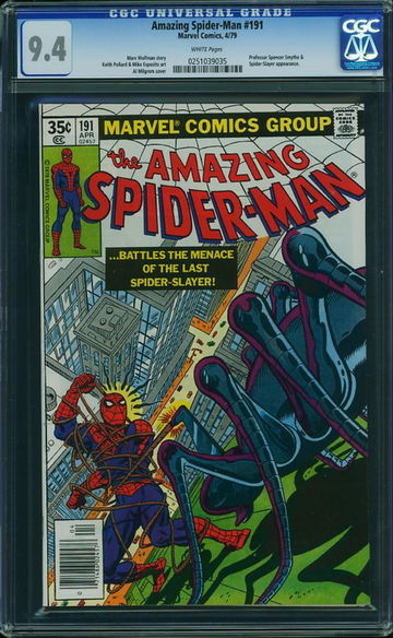 AMAZING SPIDER-MAN #191, CGC 9.4 NM