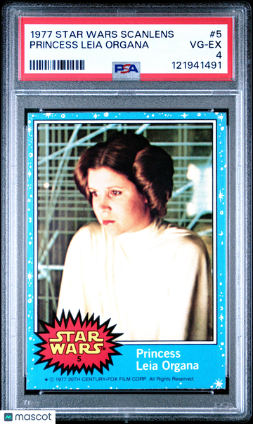 1977 Star Wars Scanlens Princess Leia Organa #5 PSA 4
