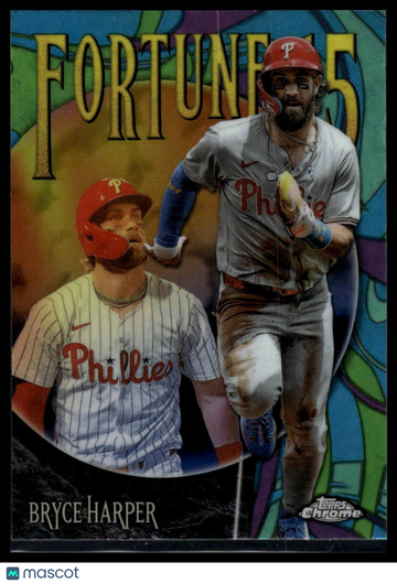 2025 Topps Chrome Bryce Harper #F15-6 Fortune 15