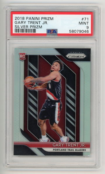 2018-19 Panini Prizn Gary Trent Jr. Silver Rookie RC PSA 9 Mint