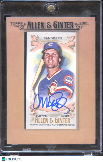 2021 Topps Allen & Ginter Ryne Sandberg #FMA-RS Framed Mini Autograph