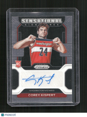 2021 Panini Prizm Draft Picks Corey Kispert #SS-CKI Sensational Signatures Prizms Silver AU