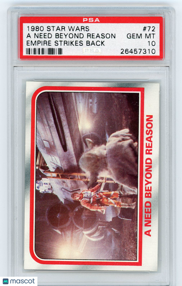1980 Star Wars Empire Strikes Back A Need Beyond Reason #72 PSA 10