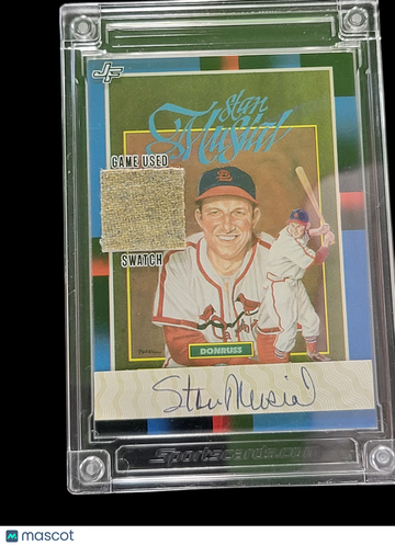 2022 Jersey Fusion Donruss Stan Musial #SM54 Game Used Swatch Authentic Signature