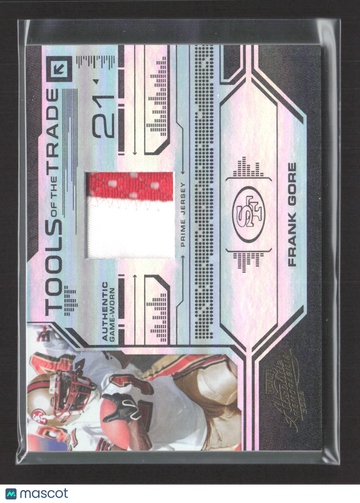 2008 Donruss Playoff Absolute Memorabilia Tools of the Trade Frank Gore #TOTT-64 /50 Authentic Game-Worn Prime Jersey