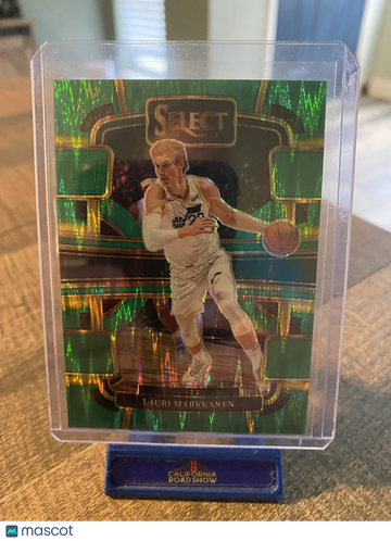 2023-24 Panini Select Lauri Markkanen #19 Green Shock Prizms