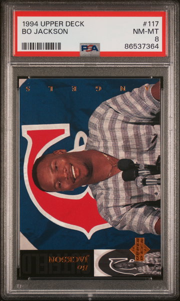 1994 Upper Deck Autographs Bo Jackson #117 PSA 8