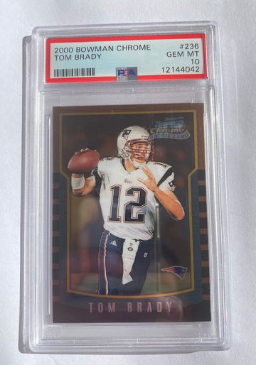 2000 Bowman Chrome Tom Brady PSA 10