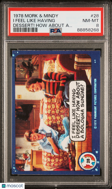 1978 Topps Mork & Mindy I Feel Like Having #28 PSA 8