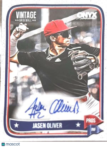 2024 Onyx Vintage - Autographs Jasen Oliver #VAJAOL