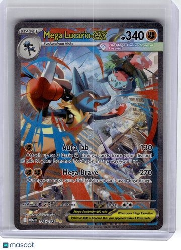 Mega Evolution Mega Lucario ex Holo Special Illustration Rare #179/132