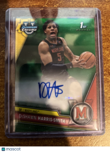 2023-24 Bowman DeShawn Harris-Smith #BCPA-DH Chrome Hologram 1st Edition Parallel/Variety