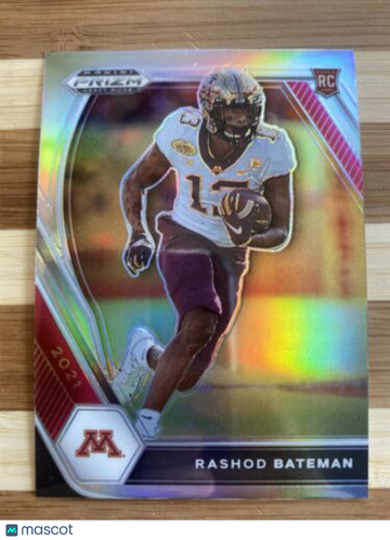 🔥 2021 Panini Prizm Draft Picks Prizms Silver #116 Rashod Bateman RAVENS