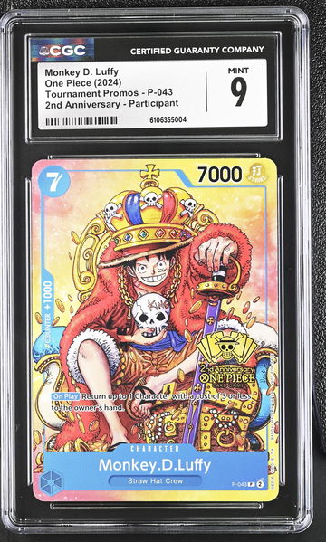 2024 One Piece #P-043 Monkey D. Luffy Tournament Promos CGC 9