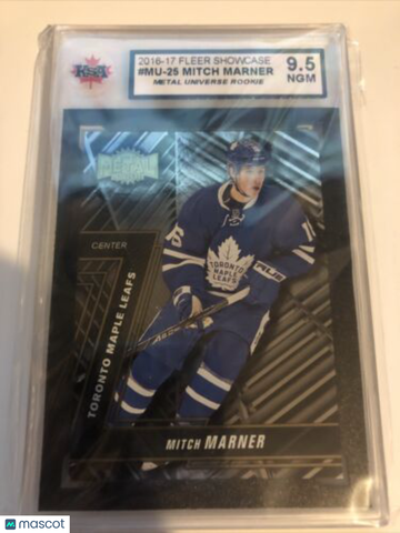 2016-17 Upper Deck Fleer Showcase Mitch Marner KSA 9.5