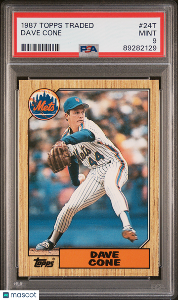 1987 Topps Traded Dave Cone #24T PSA 9