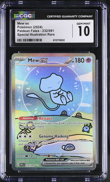 2024 Pokémon Scarlet & Violet Paldean Fates SIR Mew #232/091 EX CGC 10