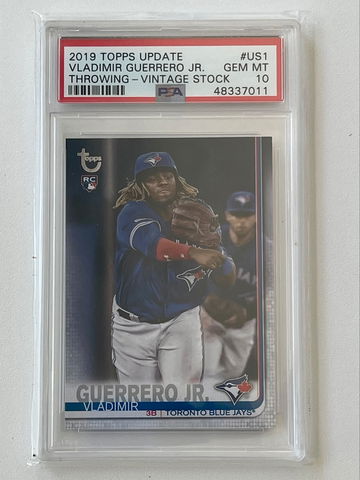 2019 Topps Update Vladimir Guerrero Jr Vintage Stock #/99 PSA 10 