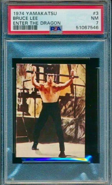 1974 Yamakatsu  Bruce Lee #3 Enter the Dragon PSA 7