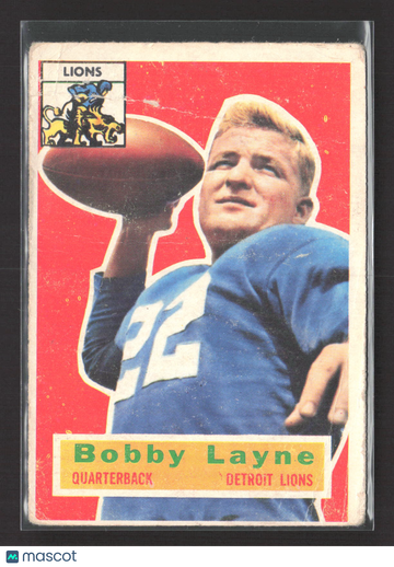 1956 Topps Bobby Layne #116