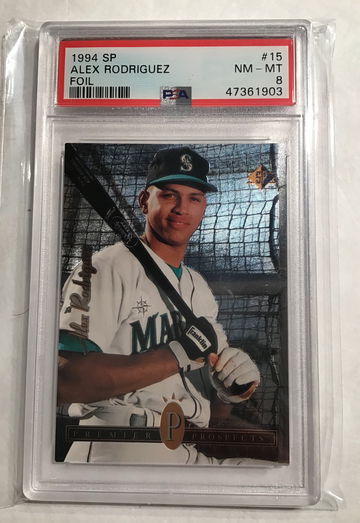 Alex Rodriquez 1994 SP Foil RC PSA 8
