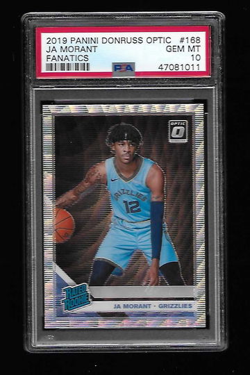 2019 Donruss Optic Fanatics JA Morant PSA 10