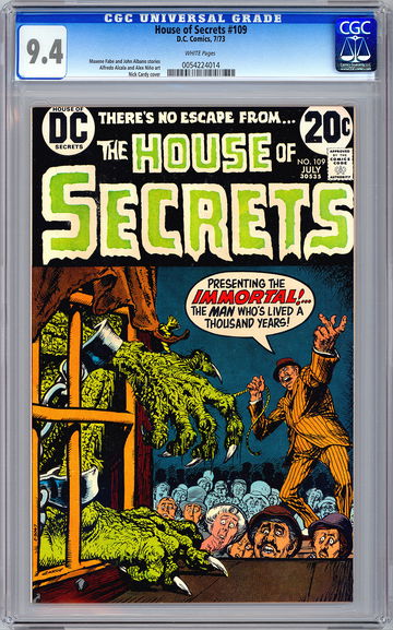 HOUSE OF SECRETS #109 CGC 9.4 NICK CARDY CVR ART CLASSIC BRONZE AGE HORROR 1973