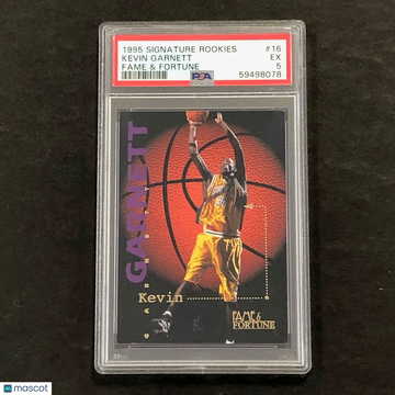 1995 Signature Rookies Fame & Fortune Kevin Garnett #16 Fame & Fortune PSA 5