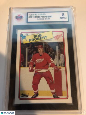 1988-89 Topps Bob Probert Rookie KSA 8