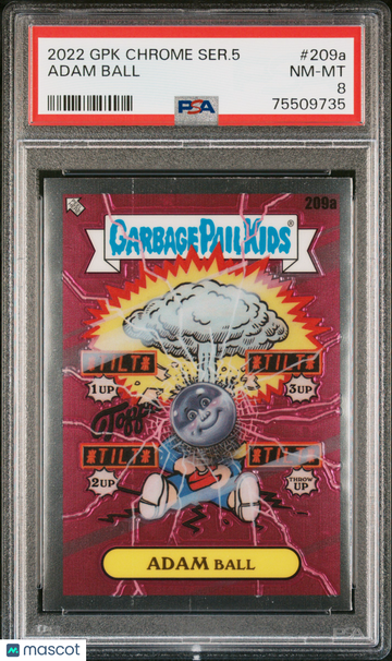 2022 Garbage Pail Kids Chrome Adam Ball #209a PSA 8