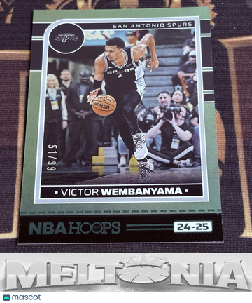 2024-25 Hoops Victor Wembanyama #165 Green SN