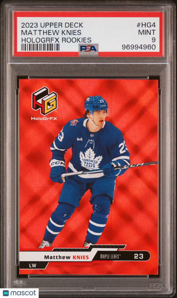 2023 Upper Deck Extended Series Hologrfx Rookies Matthew Knies #HG4 PSA 9
