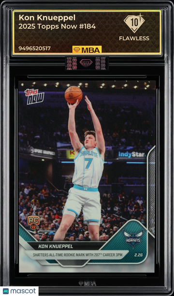 2025 Topps Now Kon Knueppel #184 MBA 10