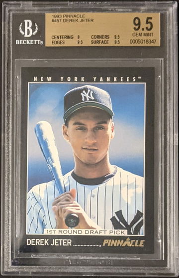 Derek Jeter 1993 Pinnacle #457 New York Yankees HOF RC BGS 9.5 GEM MT