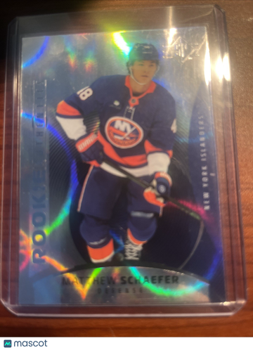 2025-26 SP Hockey Matthew Schaefer #111 Patterned Foilboard Patterned Foilboard Rookie Upper Deck