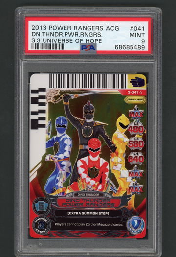 2013 Power Rangers ACG Dino Thunder Universe of Hope Holo Foil PSA 9