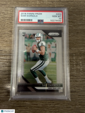 2018 Panini Prizm Sam Darnold #203 PSA 10